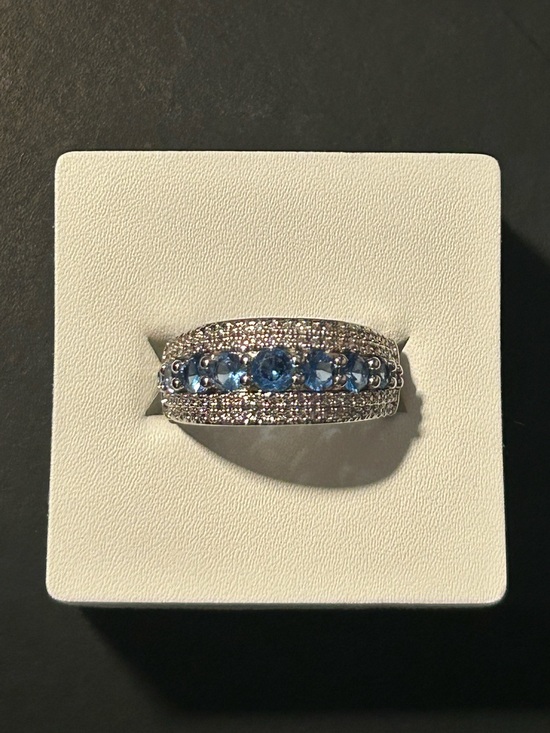 Bomb Party Jewelry - Field Of Dreams: Lab Created Aqua Blue Spinel on Rhodium